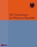 Cover: Die Verfassungen der Weimarer Republik - heptagon
