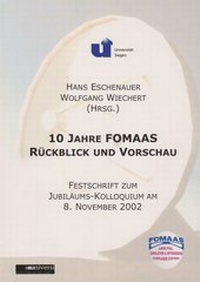 Enlarge image Cover: 10 Jahre FOMAAS. Rückblick und Vorschau - universi - Universitätsverlag Siegen
