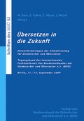 Cover: Tagungsband - &Uuml;bersetzen in die Zukunft - BD&Uuml; Weiterbildungs- und Fachverlagsgesellschaft mbH