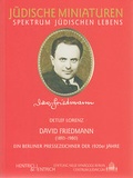 Cover: David Friedmann (1893-1980) - Hentrich und Hentrich Verlag Berlin