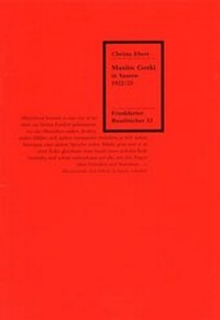 Enlarge image Cover: Maxim Gorki in Saarow 1922/23 - Verlag für Berlin-Brandenburg