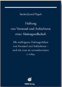 Abbildung von: Haftung von Vorstand und Aufsichtsrat einer Aktiengesellschaft 2. Auflage - VSRW