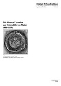 Cover: Die &auml;ltesten Urkunden der Erzbisch&ouml;fe von Mainz (888-1109) - Eudora-Verlag
