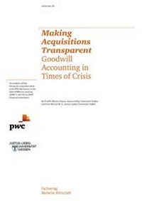 Enlarge image Cover: Making Acquisitions Transparent - Moderne Wirtschaft