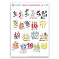 Cover: Meine tierischen Zahlen von 1-20. Poster / Meine tierischen Zahlen von 1-20 - F&M Verlag