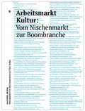 Cover: Arbeitsmarkt Kultur: Vom Nischenmarkt zur Boombranche - Deutscher Kulturrat