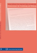 Cover: Dimensionen der Erziehung - Universit&auml;tsverlag G&ouml;ttingen