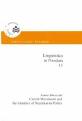 Cover: Covert movement and the genitive of negation in Polish - Universit&auml;tsverlag Potsdam