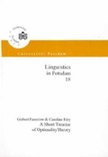Cover: A short treatise of optimalit theory - Universit&auml;tsverlag Potsdam