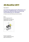 Cover: 3D-NordOst 2011 - Gesellschaft z. F&ouml;rderung angewandter Informatik