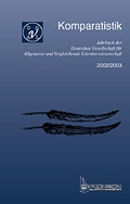 Cover: Komparatistik. Jahrbuch der deutschen Gesellschaft f&uuml;r Allgemeine... - Synchron