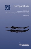 Cover: Komparatistik. Jahrbuch der deutschen Gesellschaft f&uuml;r Allgemeine... - Synchron