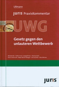 Abbildung von: juris Praxiskommentar UWG - Juris