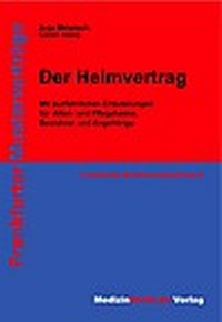 Enlarge image Cover: Der Heimvertrag - MedizinRecht.de