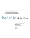 Cover: Pohesie - Urs Engeler