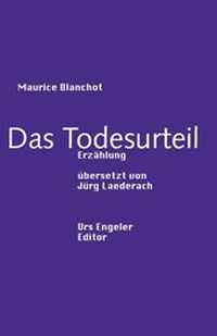 Enlarge image Cover: Das Todesurteil - Urs Engeler