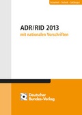 Bild: ADR / RID 2013 mit nationalen Vorschriften - Deutscher Bundes-Verlag