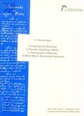Cover: Computational modeling of domain switching effects in piezoceramic materials - RPTU Rheinland-Pf&auml;lzische Technische Universit&auml;t Kaiserslautern Landau