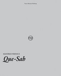 Cover: Manfred Pernice. Que-Sah - Verlag f. mod. Kunst