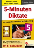 Cover: 5-Minuten-Diktate / Klasse 5 - KOHL VERLAG Der Verlag mit dem Baum