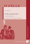 Cover: 25 F&auml;lle Band 5 - Strafrecht Allgemeiner Teil - Richter, Hans-Peter