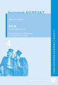 Cover: Streitst&auml;nde Kompakt / Streitst&auml;nde Kompakt - Band 4 - BGB Schuldrecht BT - Richter, Hans-Peter