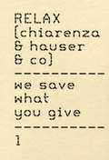 Cover: Relax (chiarenza & hauser & co) - Verlag f. mod. Kunst