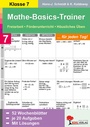 Cover: Mathe-Basics-Trainer / Klasse 7 - KOHL VERLAG Der Verlag mit dem Baum