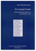 Cover: Ein Kapitel Poetik - Deutscher Wissenschaftsverlag