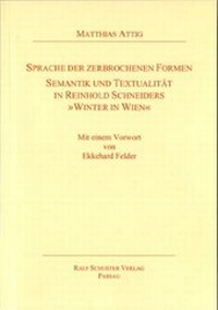 Enlarge image Cover: Sprache der zerbrochenen Formen - Schuster, Ralf, Dr.