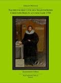 Cover: Nachrufschrift f&uuml;r den Selbstm&ouml;rder Christoph Rhelin aus dem Jahr 1596 - Schuster, Ralf, Dr.