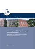 Cover: Verfassungsrechtliche Anforderungen an Kreisgebietsreformen - Universit&auml;tsverlag Potsdam