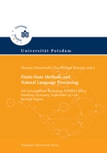 Cover: Finite-state methods and natural language processing - Universit&auml;tsverlag Potsdam