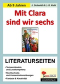 Cover: Mit Clara sind wir sechs - Literaturseiten - KOHL VERLAG Der Verlag mit dem Baum