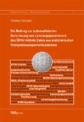Cover: Ein Beitrag zur automatisierten Berechnung von Leistungsparametern  des &Ouml;PNV mittels Daten aus elektronischen Fahrgeldmanagementsystemen - TUDpress Verlag der Wissenschaften Dresden