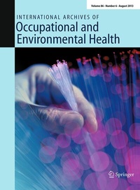 Abbildung von: International Archives of Occupational and Environmental Health - Springer