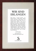 Cover: Wir sind Erlangen - Palm und Enke Verlag