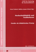 Cover: Hochschuldidaktik und Fachkulturen - UVW Universit&auml;tsVerlagWebler GmbH