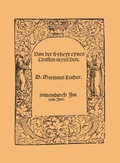 Cover: Van der fryheyt eynes Christen mynschen - Edition Tintenfa&szlig;