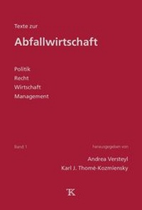 Abbildung von: Texte zur Abfallwirtschaft, Band 1 - Thomé-Kozmiensky Verlag GmbH
