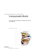 Cover: Literaturstudie Bionik - Institut f&uuml;r &ouml;kologische Wirtschaftsforschung Berlin