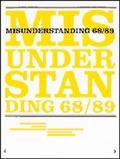 Cover: misunderstanding 68/89 - Metropol-Verlag