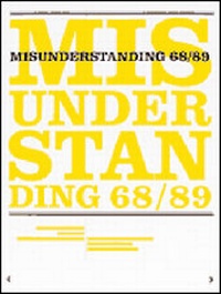 Enlarge image Cover: misunderstanding 68/89 - Metropol-Verlag