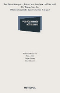 Enlarge image Cover: Verstummte Stimmen - Metropol-Verlag