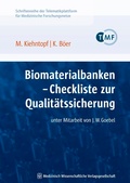 Cover: Biomaterialbanken - Checkliste zur Qualit&auml;tssicherung - MWV Medizinisch Wissenschaftliche Verlagsgesellschaft