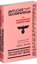 Cover: Amtlicher Taschenfahrplan f&uuml;r Frankfurt (Main) Jahresfahrplan 1943 - Verlag Rockstuhl