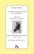 Cover: 'Ich denke und spreche nichts als von Goethen' - JMB Verlag