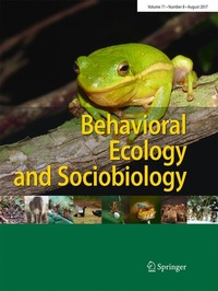 Abbildung von: Behavioral Ecology and Sociobiology - Springer