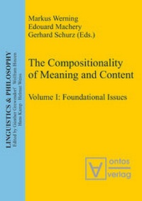 Abbildung von: The Compositionality of Meaning and Content - editiones scholasticae