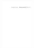 Cover: Elisabeth Eberle, Werkverzeichnis 2008-2011 - beton + garten Verlag